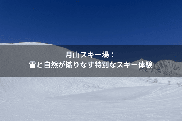 月山スキー場：雪と自然が織りなす特別なスキー体験